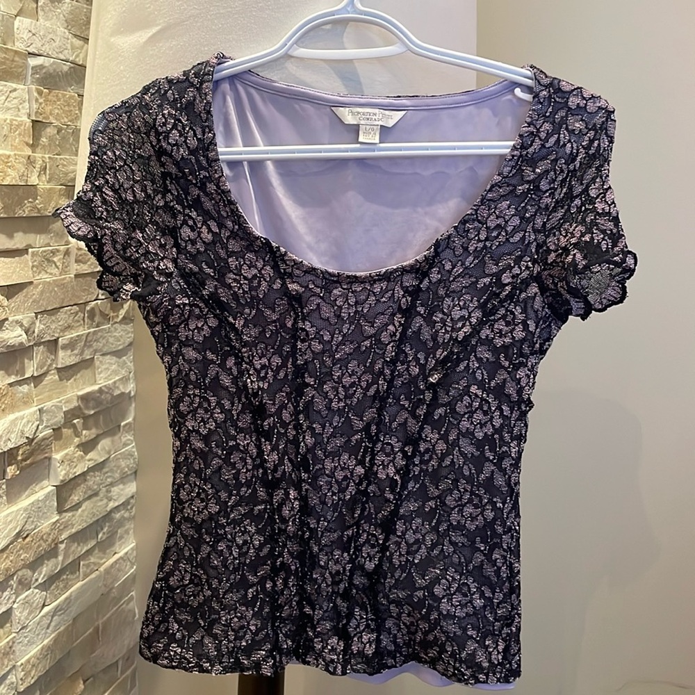 Purple Lace Blouse